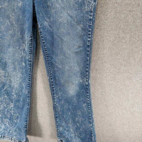 Epic Threads Jeans Women's 26 Blue Acid Wash Straight Jeans Some Stretch Flare - Picture 8 of 16